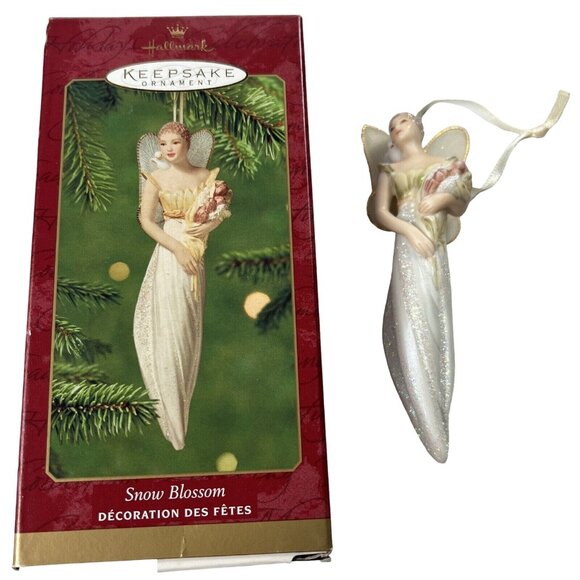 Hallmark 2001 Snow Blossom Keepsake Ornament Sculpted By Patricia Andrews - Picture 1 of 8
